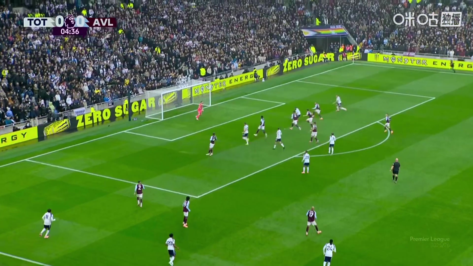 美妙的傳中庫杜斯傳中助攻本坦庫爾先拔頭籌熱刺1-0維拉